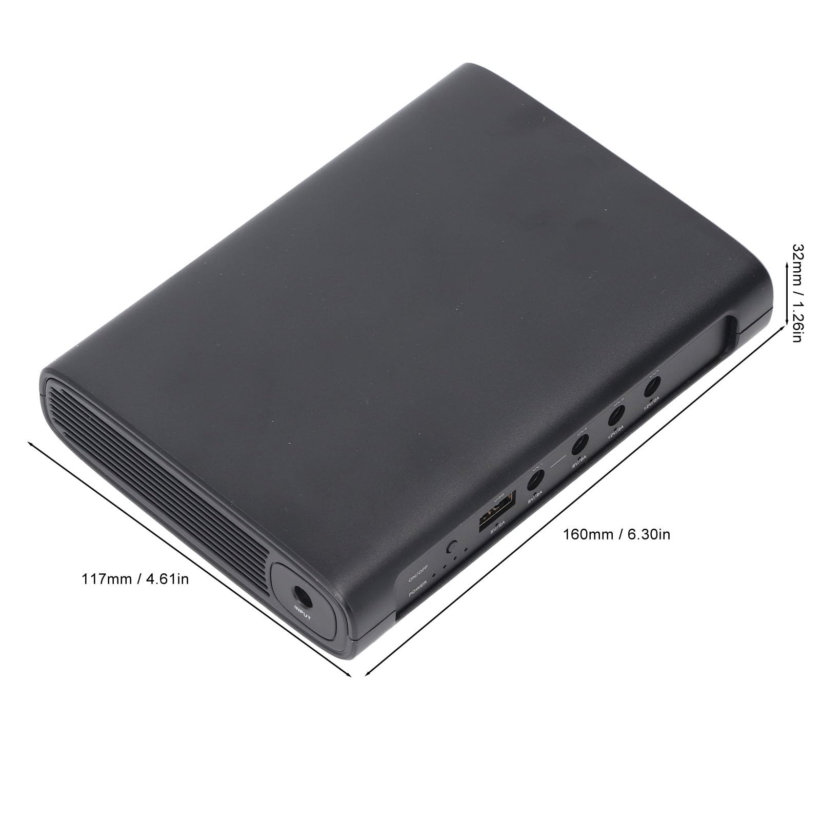 Zasilanie Akumulatorowe Mini UPS, Zasilacz Awaryjny Mini UPS 27000 Zestaw Akumulatorów Zapasowych o Napięciu 5 V 9 V 12 V 2 A, do Routerów Modemy Aparaty Smartfony (wtyczka UE)