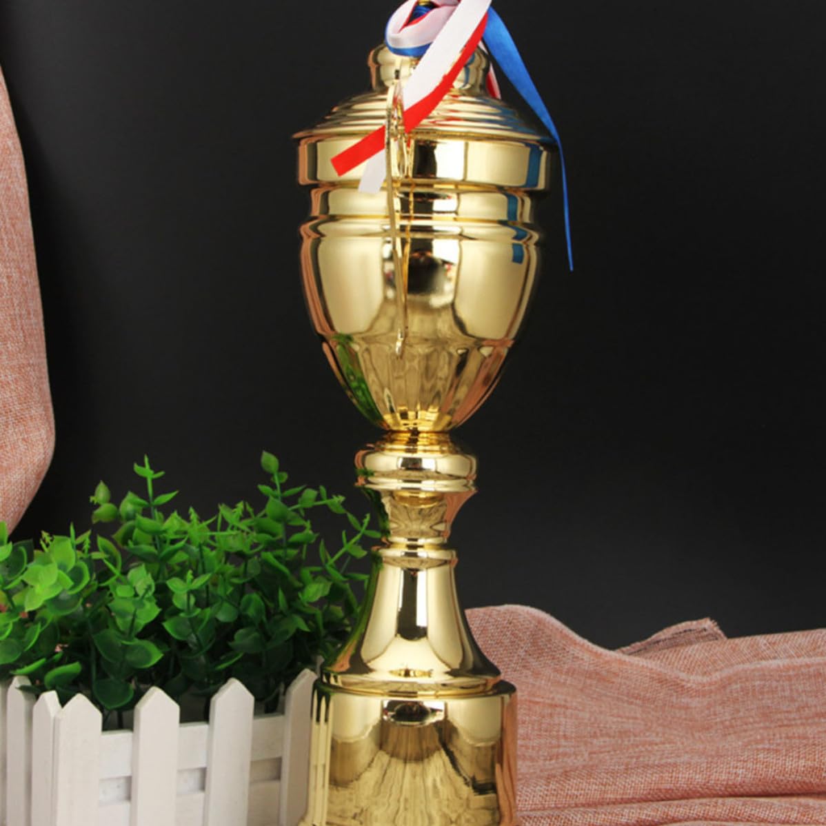 Trofeo Copa de Premio de Metal de 42cm Dorado Diseño Creativo para Ceremonia de Entrega de Premios en Escuelas Primarias