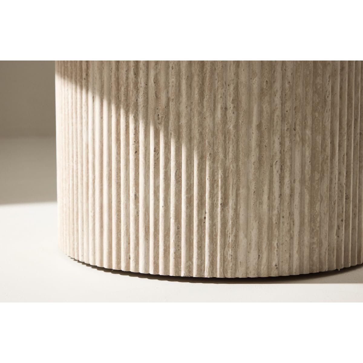 Paris Prix Table Basse Effet Travertin Haron 80cm Beige