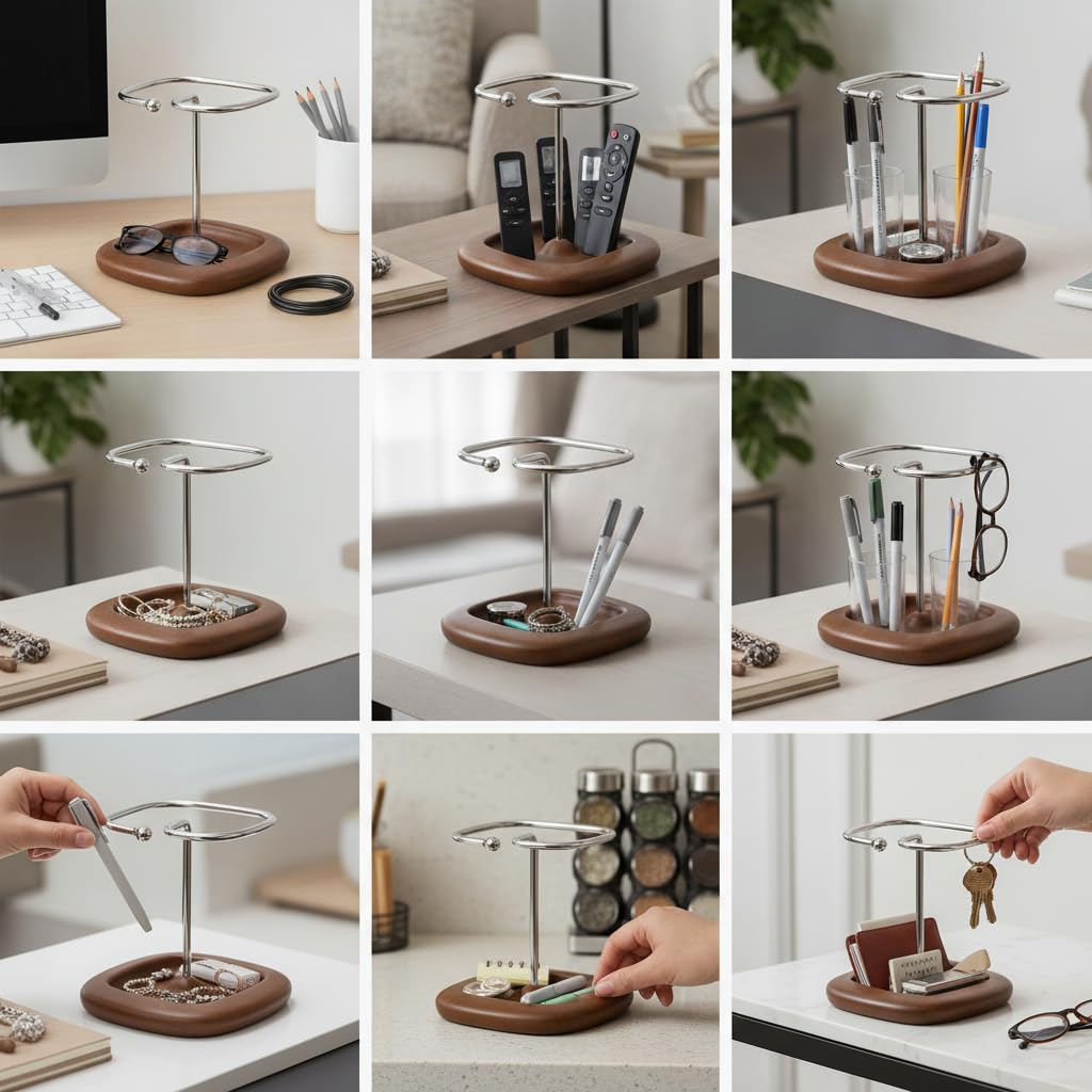 Organizer da Scrivania in Legno, sign, 2, 11,5 cm