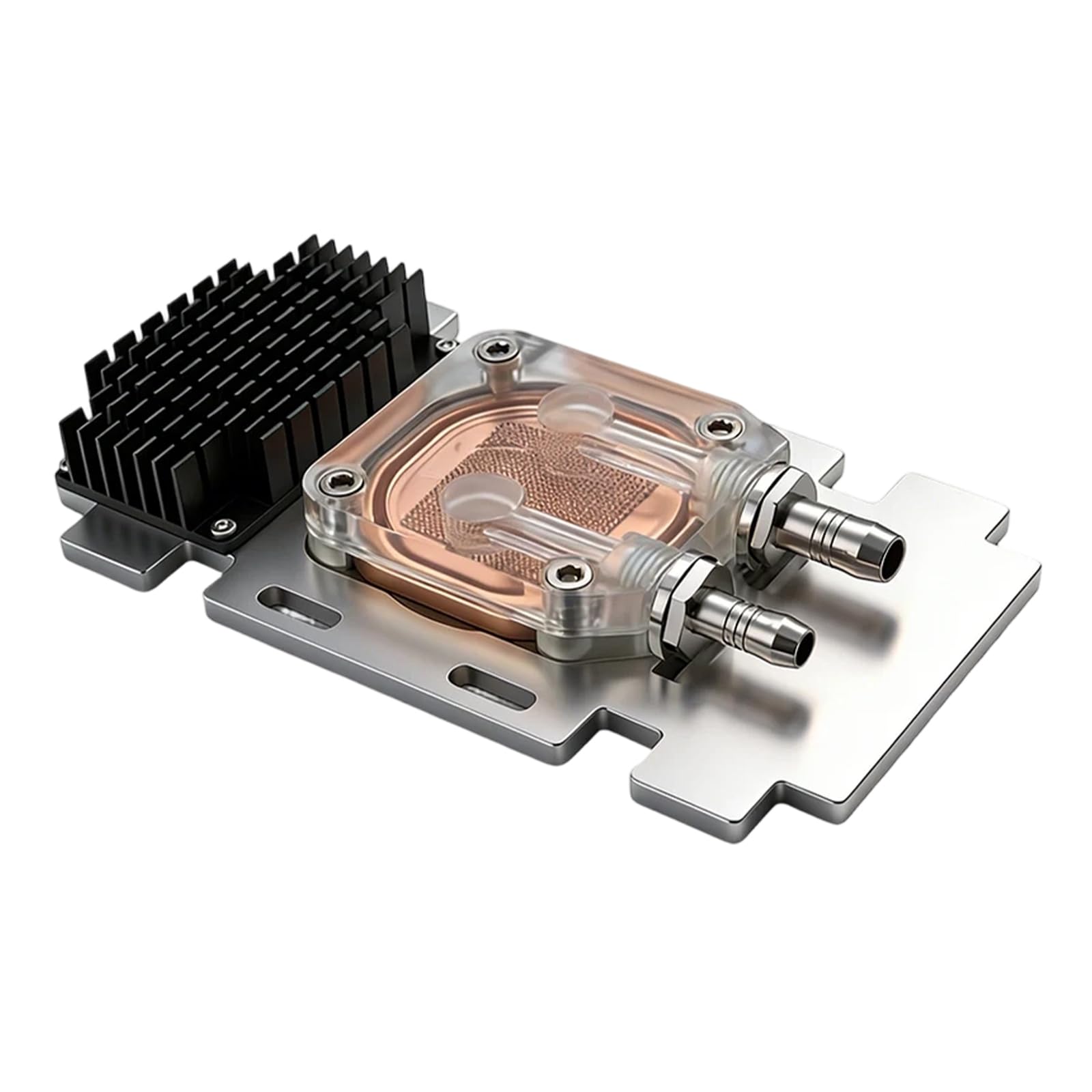 Blocco di raffreddamento ad acqua SXM2 avanzato per V100 A100 con radiatore in rame GPU dissipatore di calore efficiente piastra di raffreddamento
