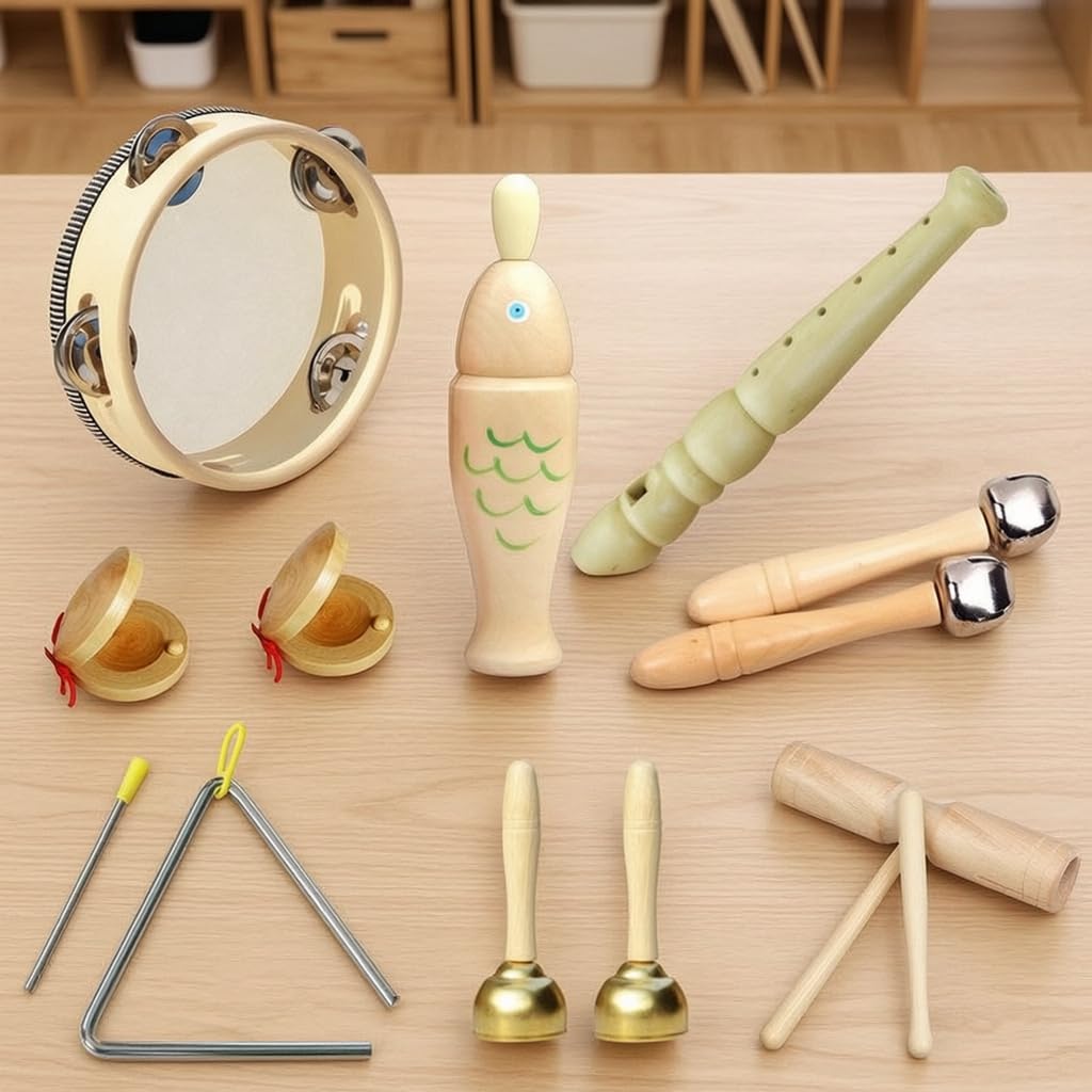 Strumenti Musicali per Bambini in Giocattolo, Giochi Musicali Educativi per 1 Anno, per asilo nido