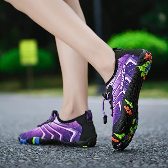 Chaussures Aquatiques Treer Barefoot – Homme Femme, Séchage Rapide, Antidérapantes, Tie-Dye Léger – Plage, Piscine, Sport Nautique