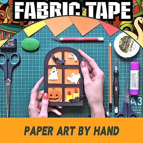 TSSART Heavy Duty Fabric Tape - Sticky Double-Sided Tape Strong Adhesive Cloth Leather Tape Press-on Tape, Alterations and Hemming Tape - 180FT Long, 1/2inch (HDFT002-40) - Thumbnail 5