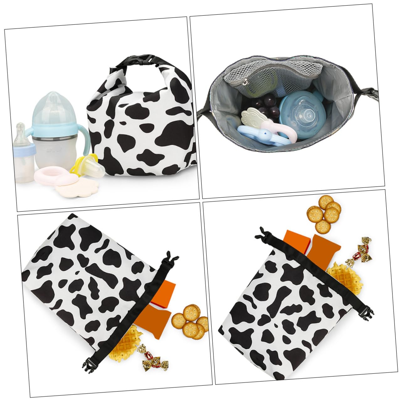 Toyvian 5 Pz custodia per biberon contenitore latte cucchiaio pieghevole sacchetti per bottiglie sacchetti bottiglie cantinetta portabottiglie borse termiche portabottiglie per il latte