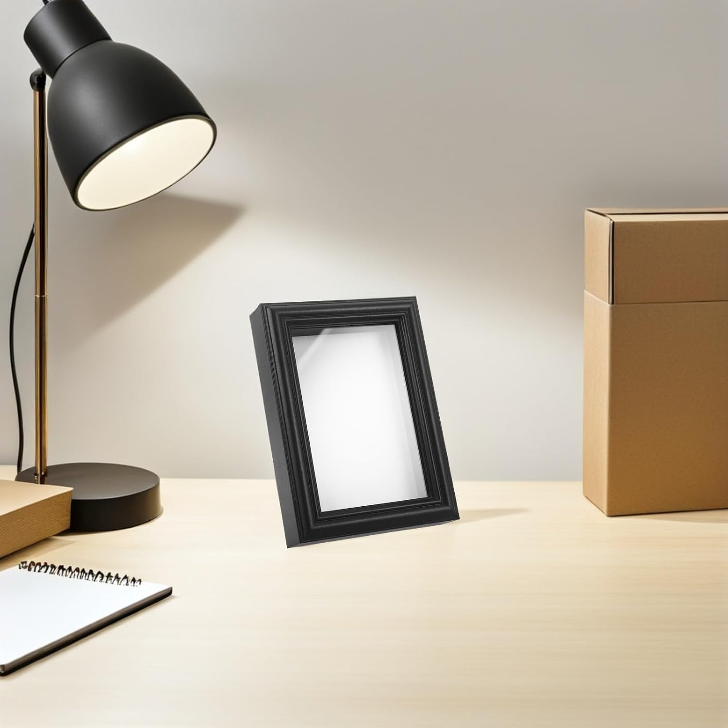 Elegant Black Insect Specimen Display Frame Box Made of Artificial Board for Educational Use and Desktop Placement for Entomology Lovers and Bug Specimen Collection
