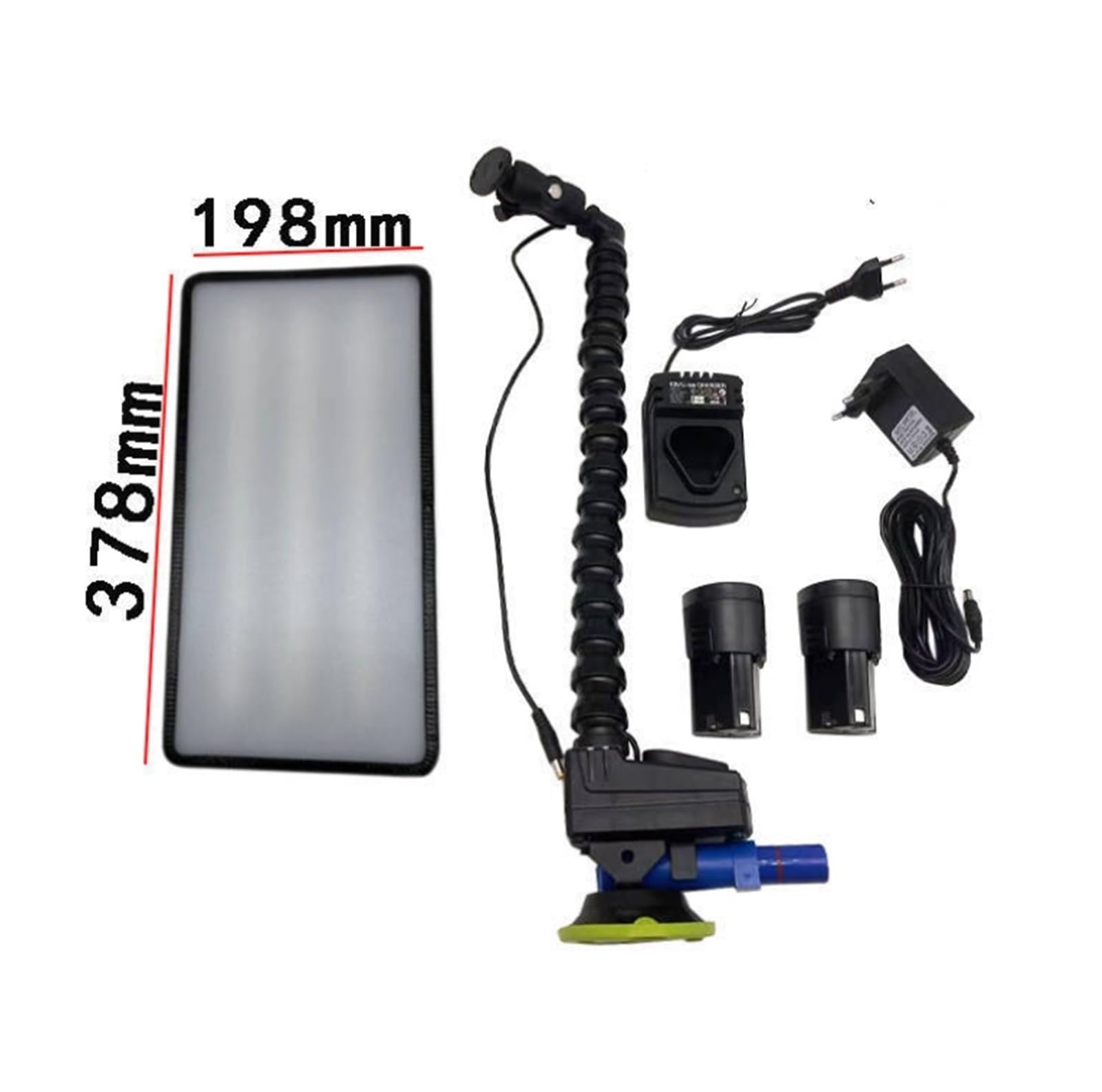 Piastra LED Professionale per Riparazione Bozze Senza Vernice: Lampada DSP Regolabile con Ventose & Kit Portatile per Carrozzieri e Fai da Te