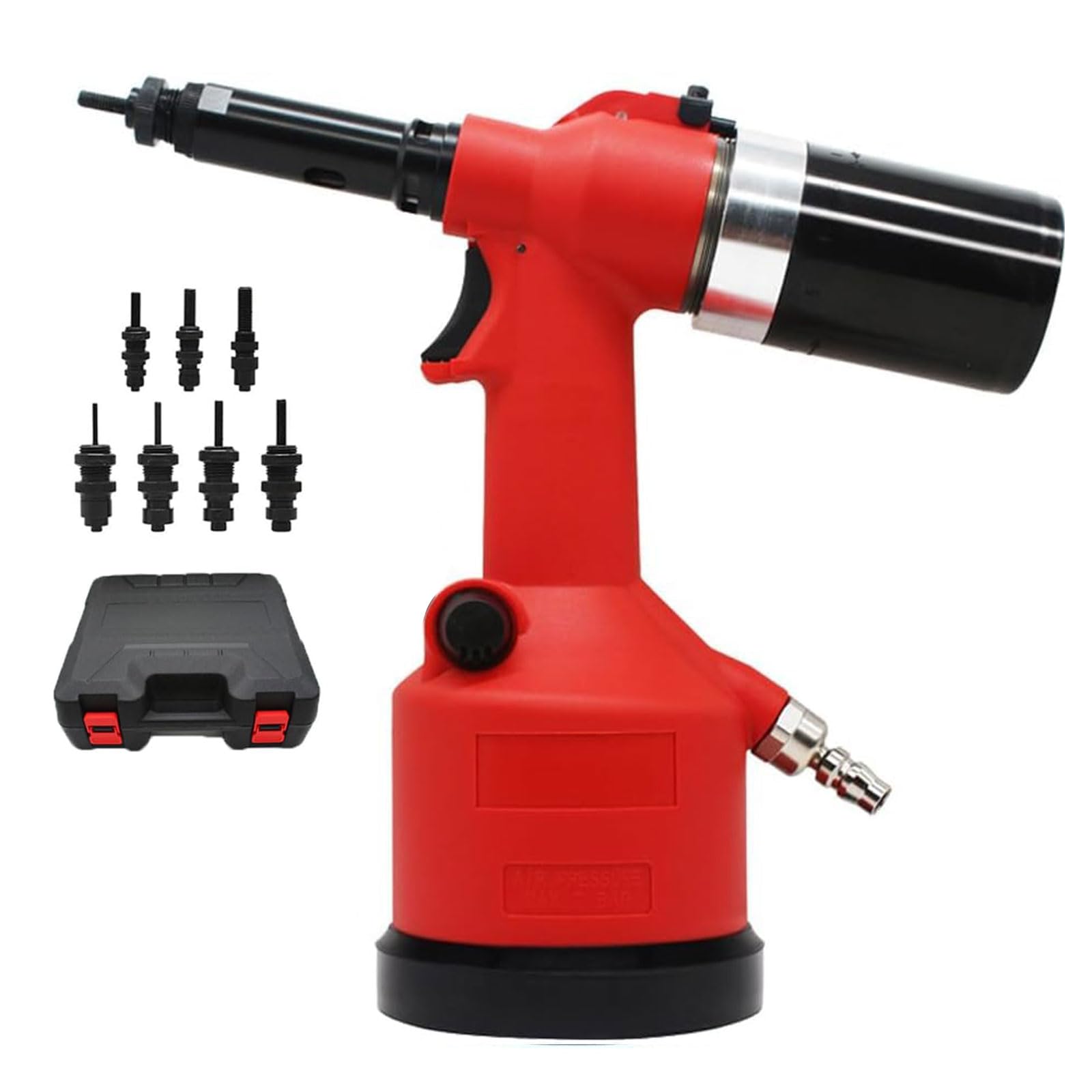 Remachadora Neumática Hidráulica Industrial con 7 Mandriles Métricos y SAE