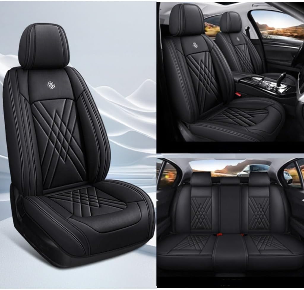 Coprisedili Auto per Opel Astra J Sports Tourer 2010-2015, Set Completo Elegante e Impermeabile, Fodere Protezione Sedili Anteriore e Posteriore, Design Ergonomico Anti-Scivolo,Black