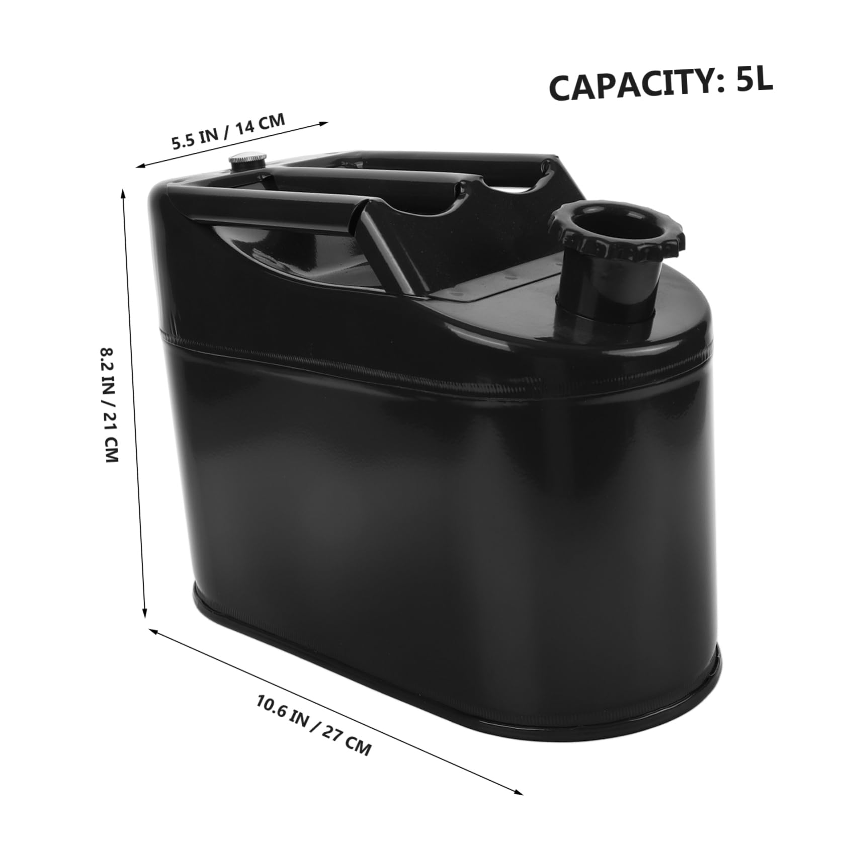 Bidón de Gasolina Portátil 5l de Acero al Carbono, Verde | Transporte Cómodo, Diseño Portátil, Formato Compacto para Reserva de Combustible