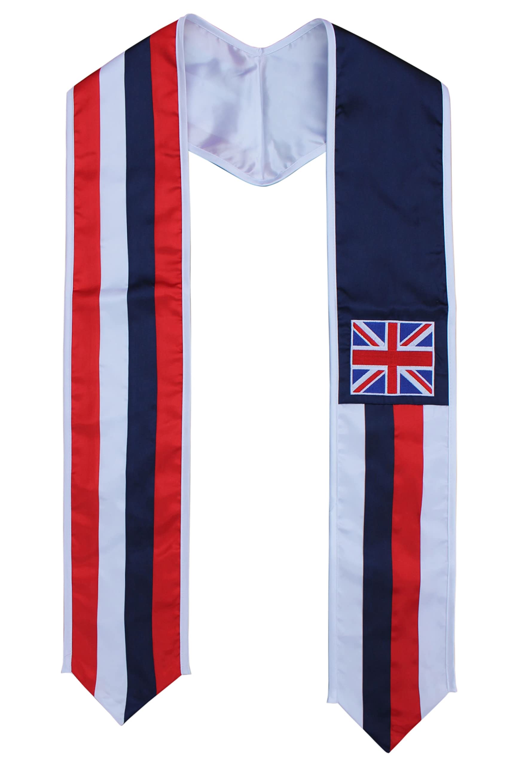 Del Mex Hawaii USA Flag Combo Graduation Stole Sash Scarf