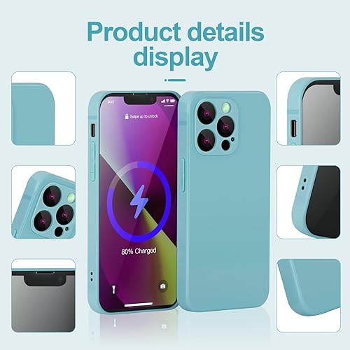 Miniatura 3 de Funda de silicona cuadrada compatible con iPhone 11 Pro de 5.8 pulgadas, bordes cuadrados de silicona líquida (protección individual para cada