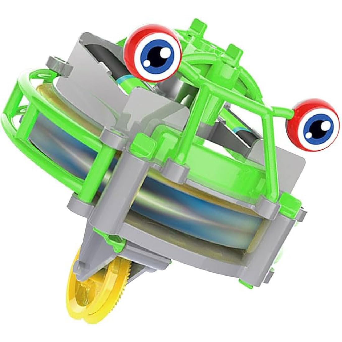 Gyroscopic Toy Unicycle Tightrope, Rechargeable Tightrope Walker Gyroscope, Balancing Unicycle Toy for Kids, Novelty Tightrope Walking Tumbler Unicycle Toy, Gyroscopic Tightrope Walker Toy (Green)