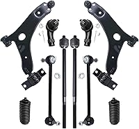 Vista 227 de Detroit Axle - Kit de suspensión delantera RWD de 10 piezas para Chevy GMC Silverado Sierra 1500 1999-2006, 2 brazos de control superior, 2 rótulas