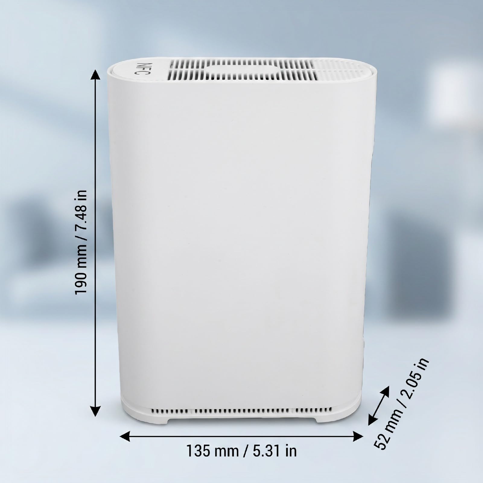 AMONIDA Routeur WiFi 5G CPE Routeur Gigabit LTE Double Bande pour Usage Domestique et Industriel Noir 190x135x52mm