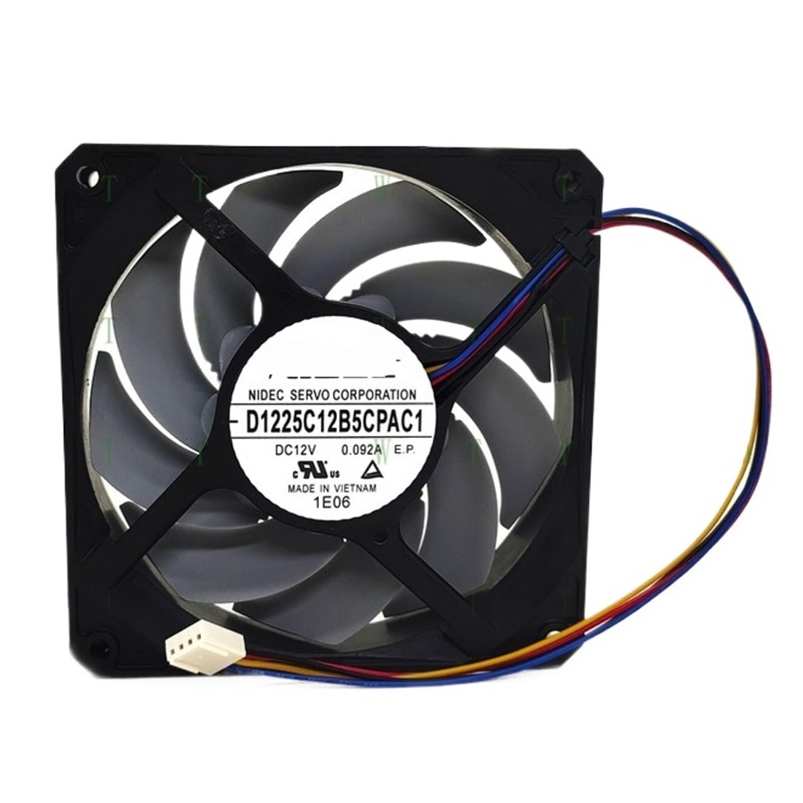 KWQNPHTRN Fan D1225C12B5CPAC1 DC12V 0.092A 12025 12cm 4 Wire Cooling Fan