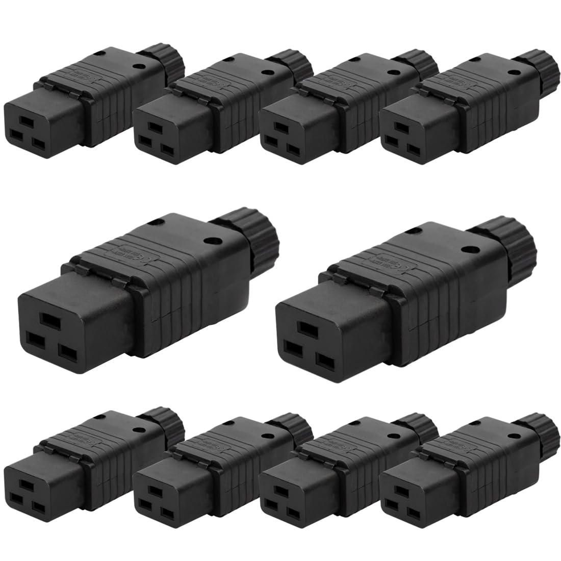Strhowill 10PCS IEC 320 C19 Power Adapter, 16A 250V AC