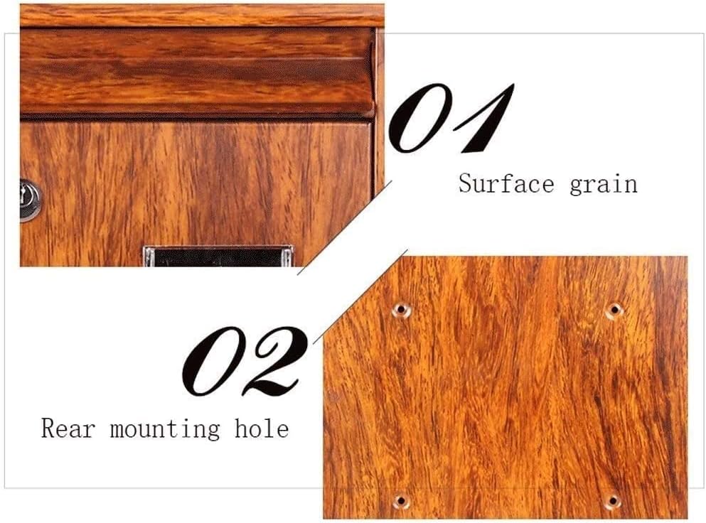 Modern Wall Mount Locka Mailbox Outdoor Galvanized Metal Key Large Capacity European Rainproof Mailbox Creative Wall Big