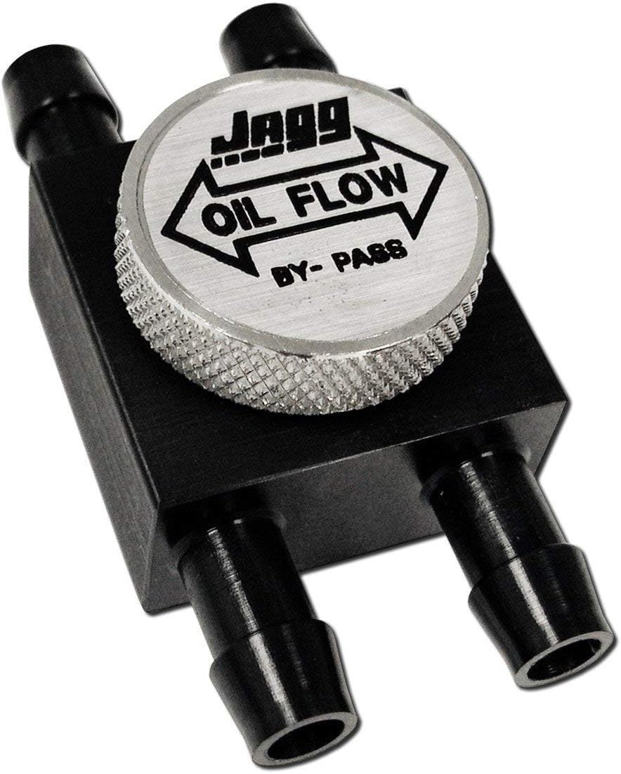 Jagg 4000 Manual By-Pass Valve Built with Durable Anodized Billet Aluminum Construction, Compact In-Line Installation