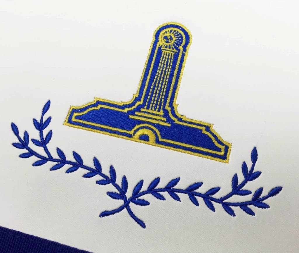 Bricks Masons Masonic Blue Lodge Officers Apron Set of 11 Machine Embroidery Aprons