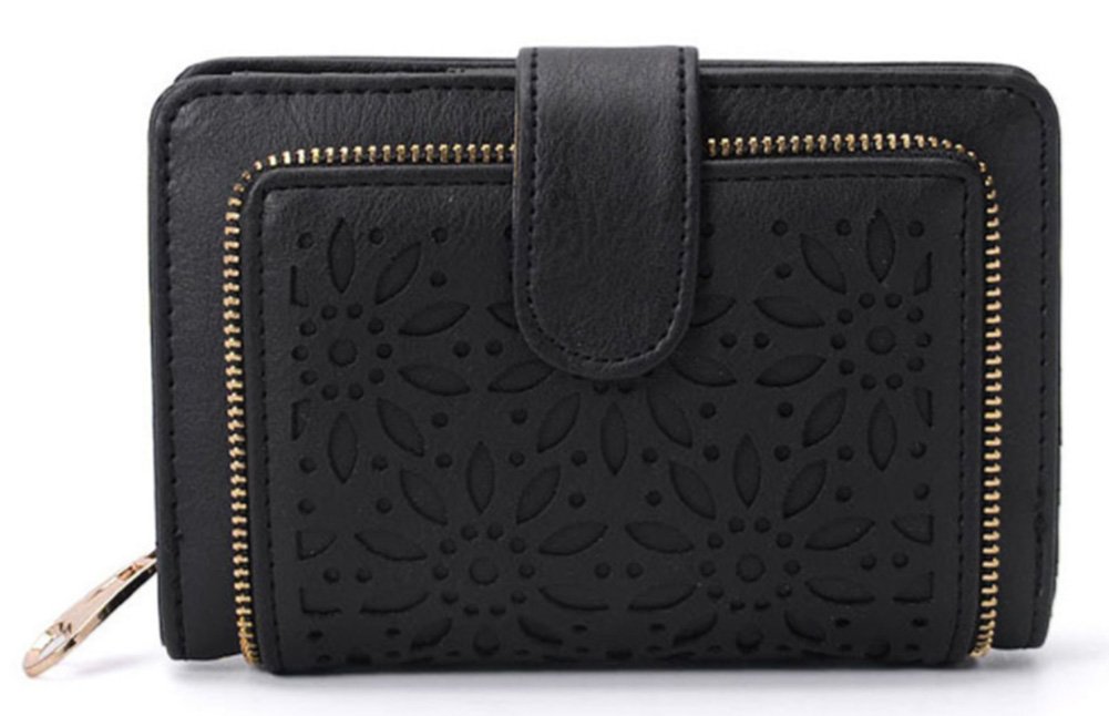 Women's RFID Blocking Organizer Wallet with Coin Purse Credit Card Holder