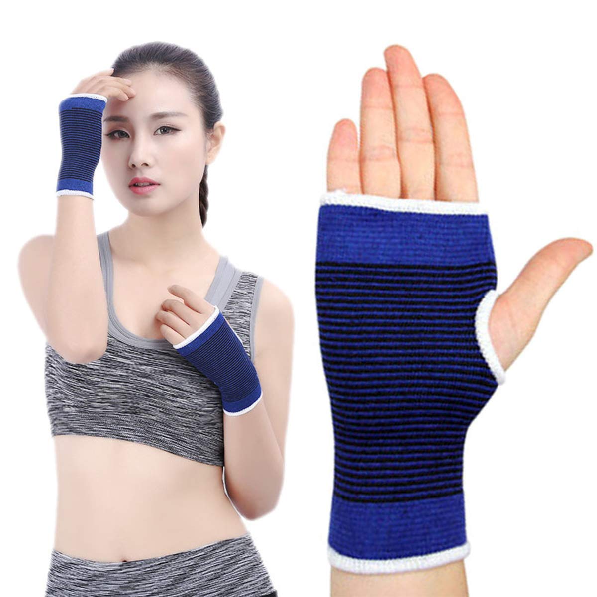 🔥 Wrist Support 2 Pairs Sweat and Breathable Elastic Brace Sleeve for Carpal Tunnel, Sprains, and Tendonitis Cheapest 🛒 Wrist Support 2 Pairs Sweat and Breathable Elastic Brace Sleeve for Carpal Tunnel, Sprains, and Tendonitis