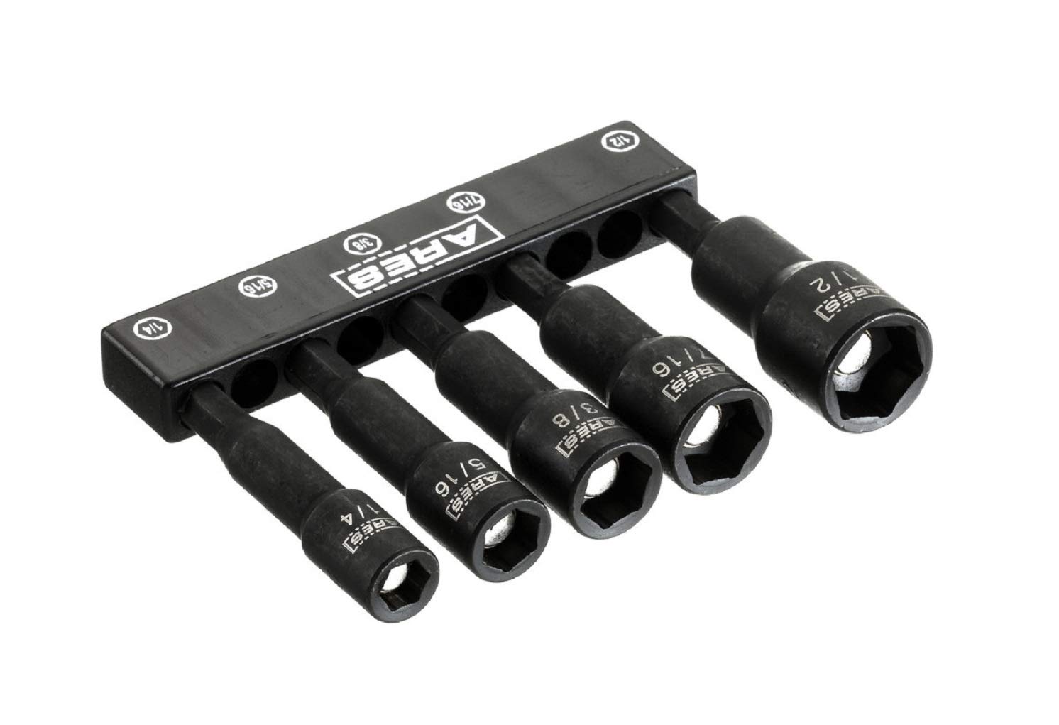 Klein Tools 32930 SAE Lot de 6 tourne-écrous à choc agnétiques à code couleur avec portée