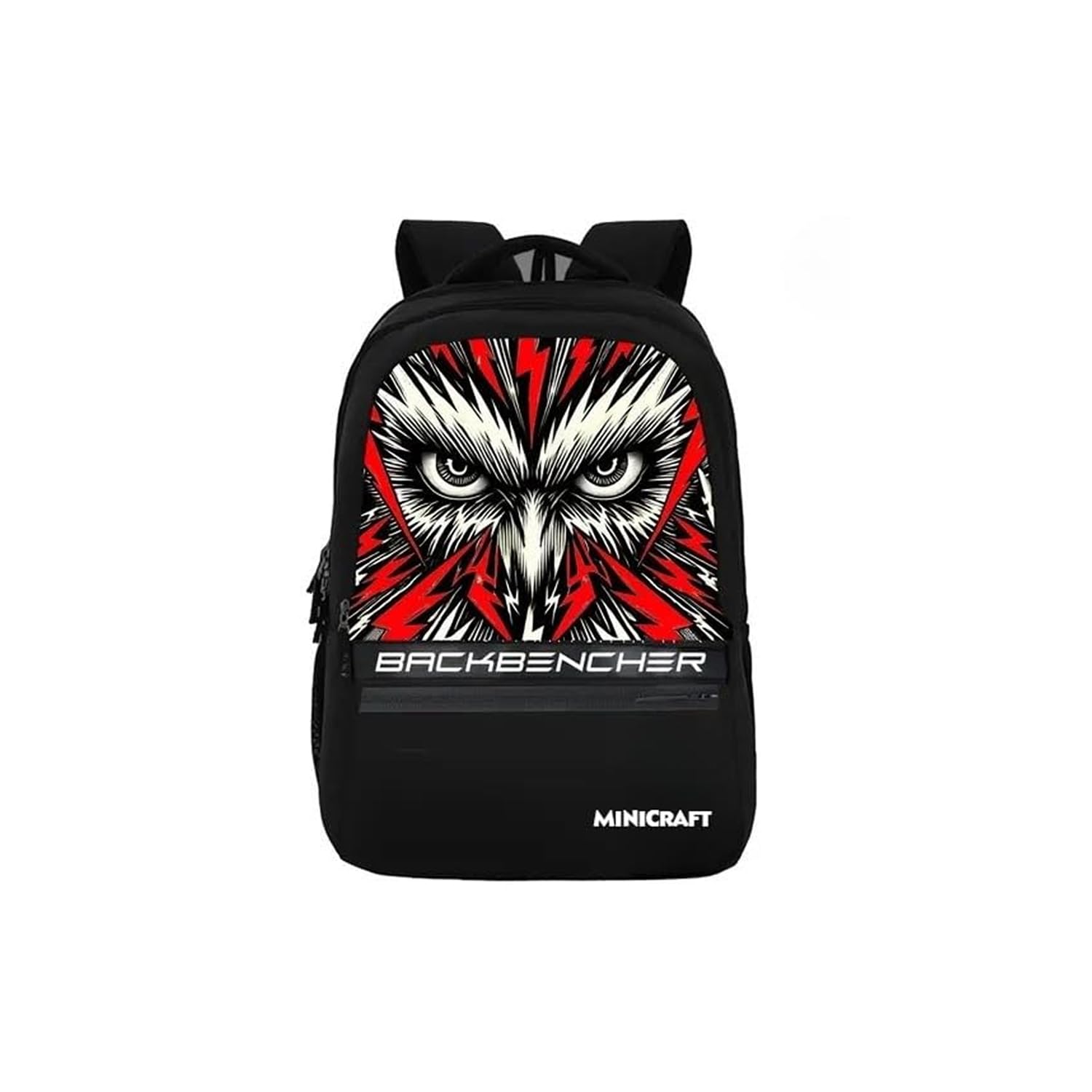 Black Devil Backpack by Backbencher | Hidden Pocket Feature | Trendy Casual Style for Students & Professionals-image-2