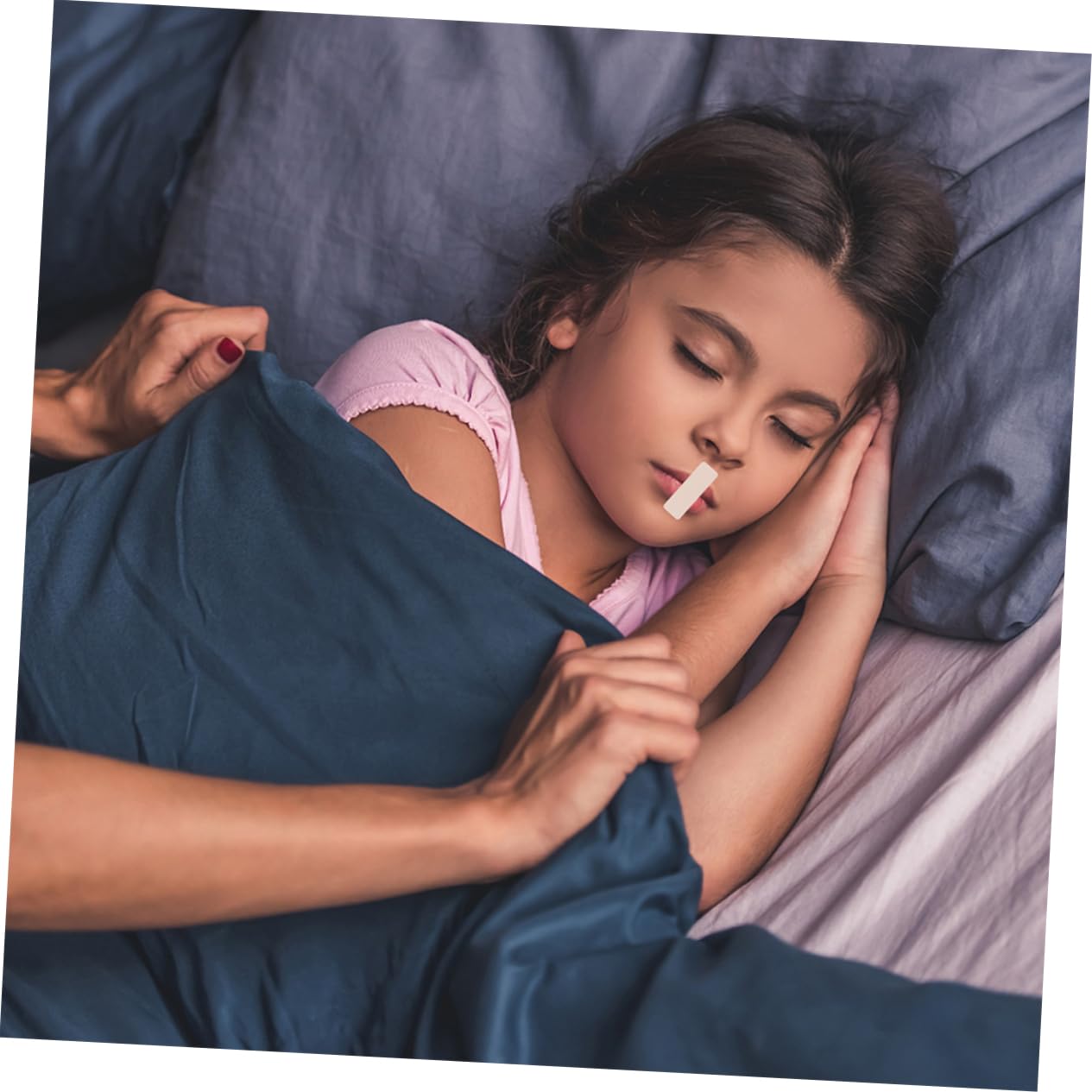 2 Series Parche Para Respirar Por La Boca Pegatina Para Dormir Tira De Dormir Para Pequeños Tira De Respiración Para Dormir Gel De Sílice 2 Paquetes*2