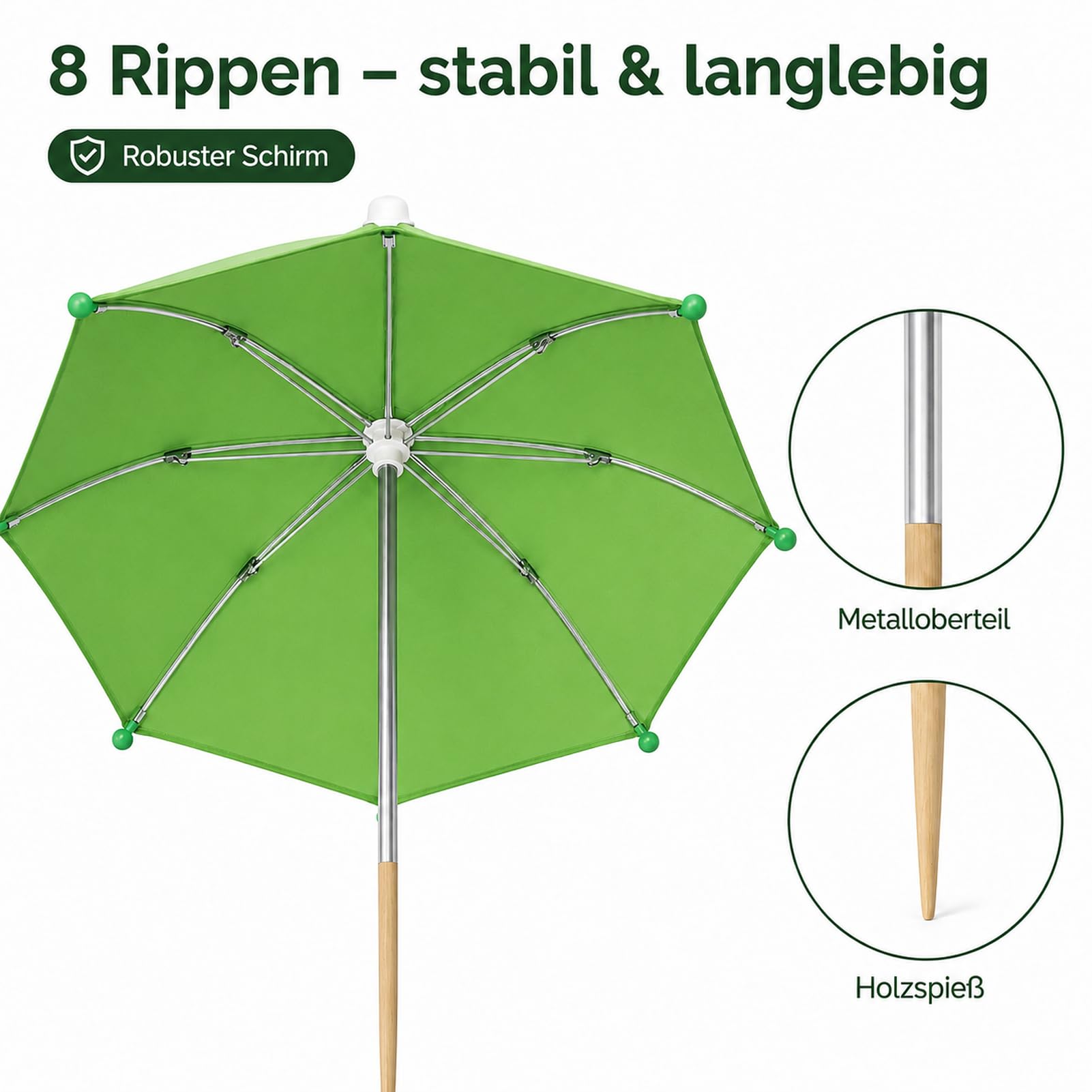 Generisch Verstellbarer Pflanzenschirm, 5 Stück, Pflanzenschirm Mit Pfahl, Tragbar, Klein, Terrassenschirme, Stoff, Sonnen- Und Regenschutz Für Topfpflanzen, Gartenbeet, Blumen