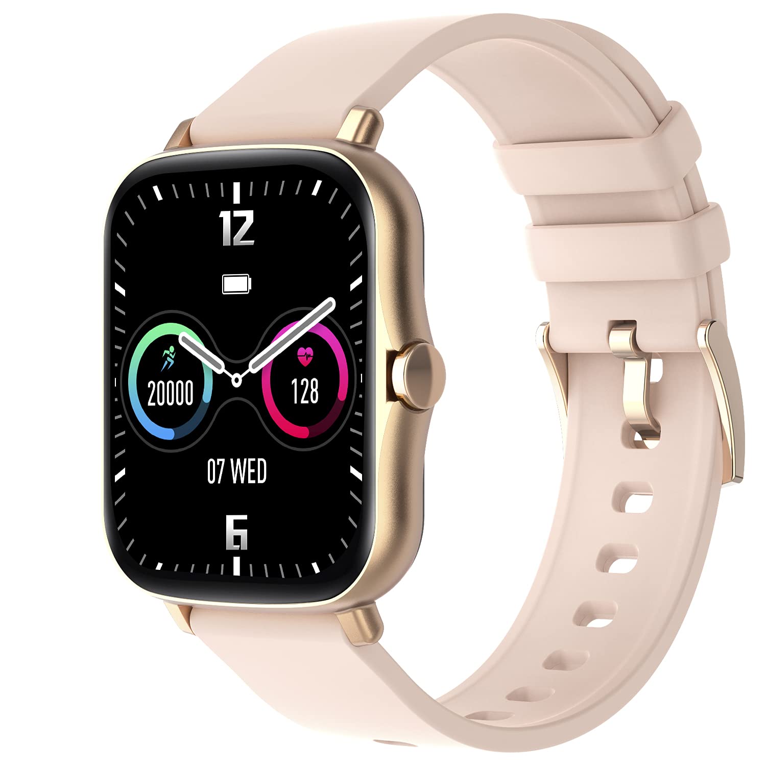 Fire-Boltt Beast Pro Bluetooth Calling 1.69” With Voice Assistance, Local MUSic, Voice Recorder, Spo2 Monitoring, Heart Rate Full Hd Touch Smartwatch With Tws Pairing - Gold