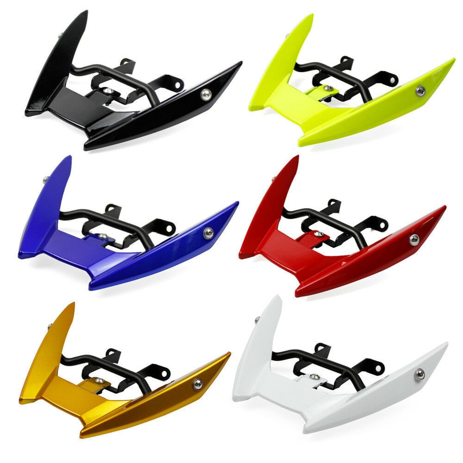 Front Bumper Splitter dachowy Pasuje do Yamaha MT09 FZ09 2014-2016, przedniego górnego owiewki reflektora, uchwytu mocującego spojlera
