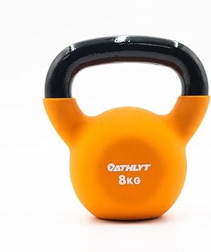Neoprene Kettlebell, Orange, 8 kg