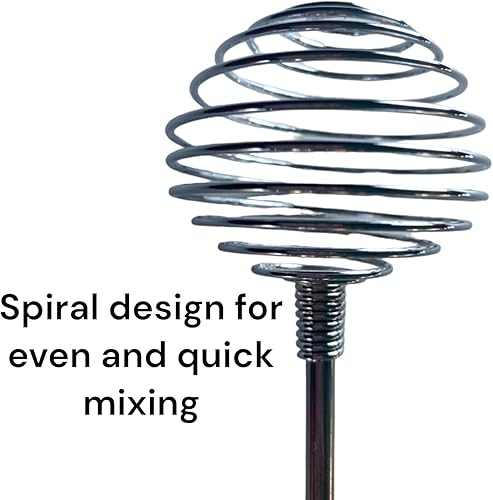 Miniatura 5 de Humaima's Home and Kitchen - Batidor de resorte de acero inoxidable de 10 pulgadas