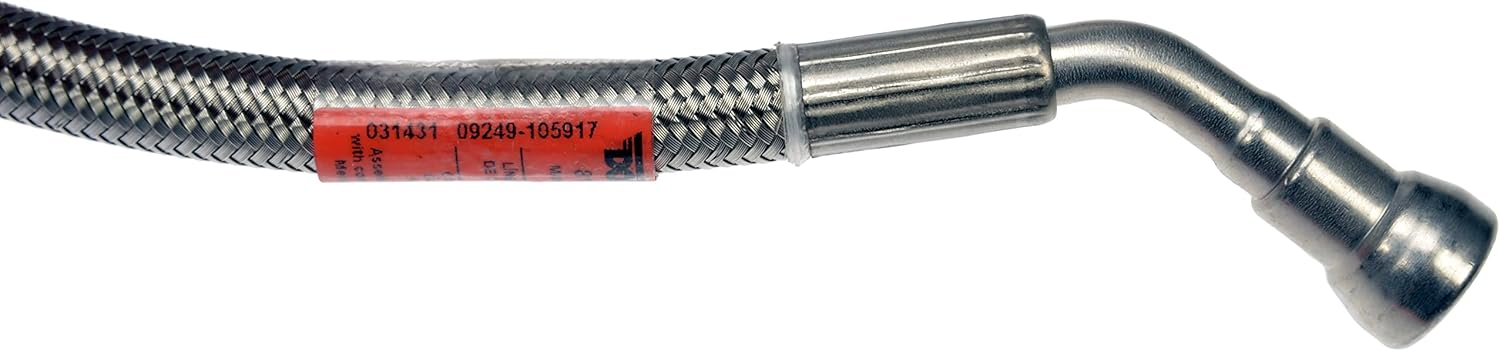 Dorman 819-811 Front Flexible Stainless Steel Braided Fuel Line Compatible with Select Chevrolet/Pontiac/Saturn Models (OE FIX)