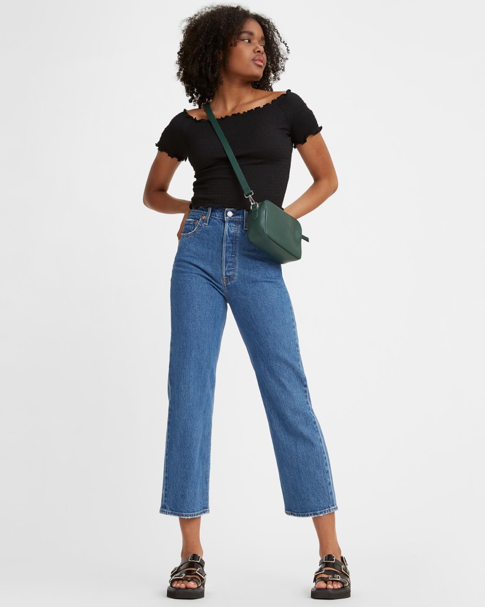 Levi's Damen Ribcage Straight Ankle Light Indigo-Worn IN – Bild 6