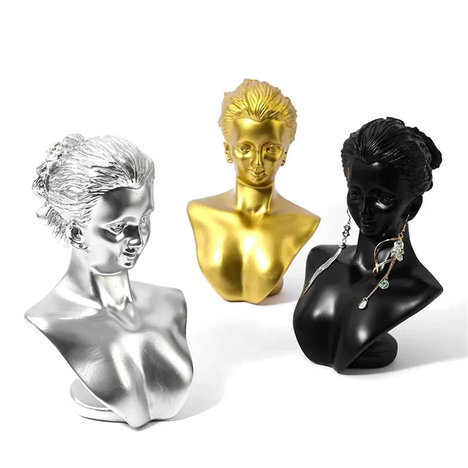 Busto Plastica Portagioie Manichino Espositore - Busto Per