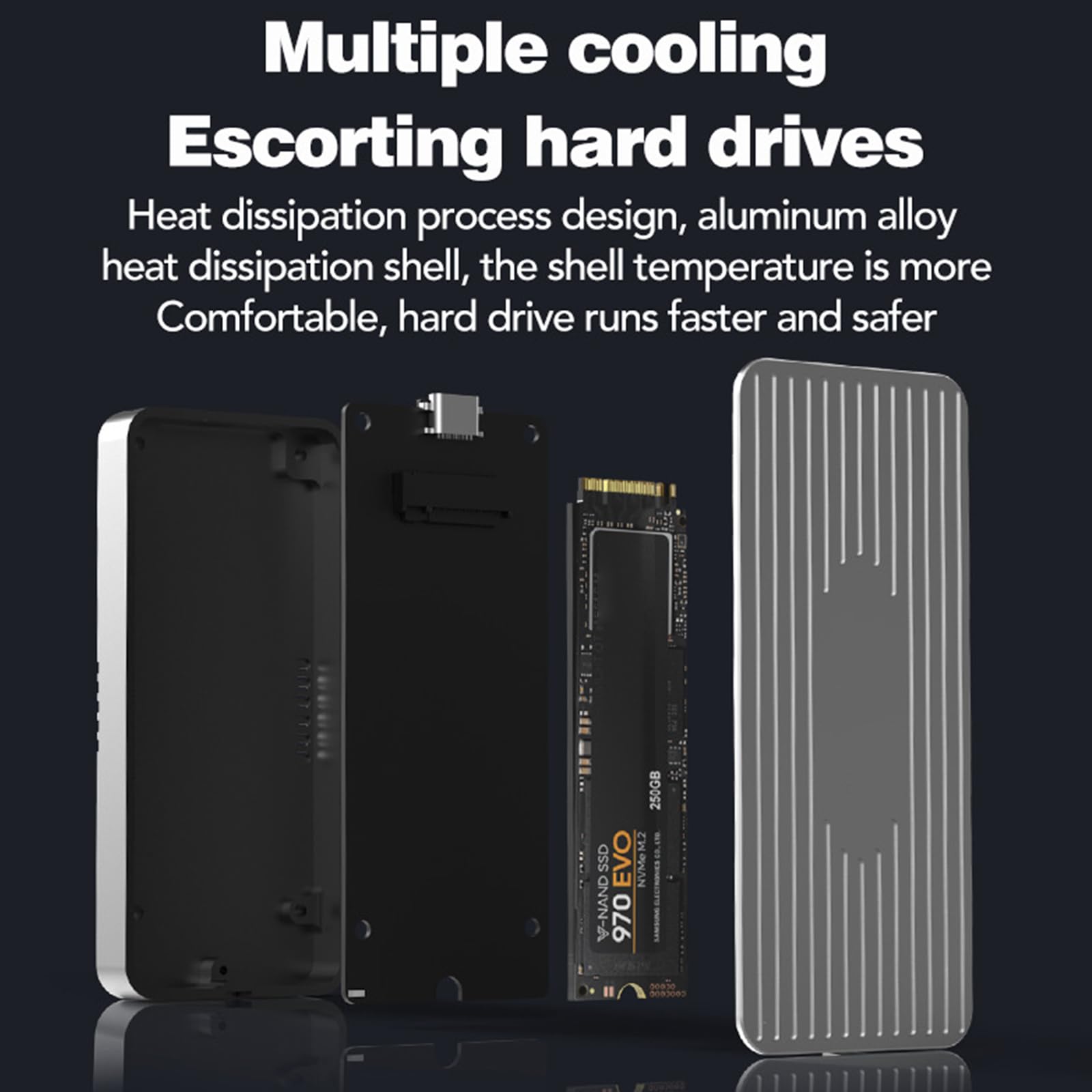 40Gbps Hard Driver Esterno SSD Caso M.2 NVMe Enclosure Per Thunderbolt3 USB SSD Enclosure Disk Box