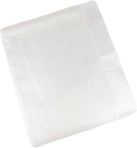 Melange Home, individual, manta de seda blanca, XL