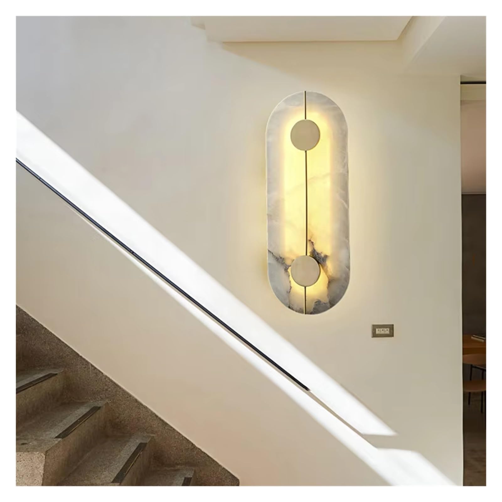 Applique Nordic Creative in Marmo, Rame E Oro, Moderna, per La Decorazione di Casa E Appartamento, Stile Semplice, con LED Bianchi, per Soggiorno.