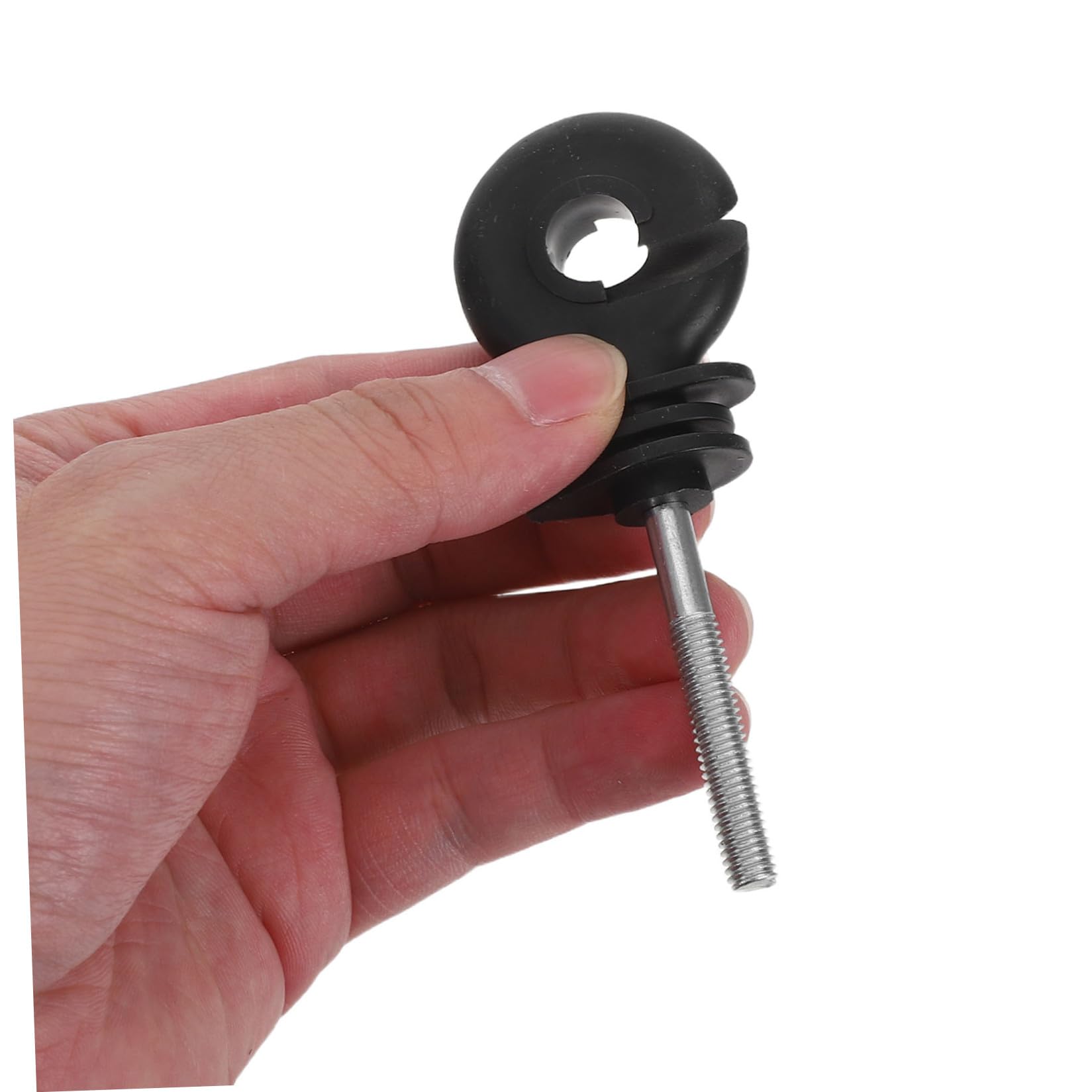 Abaodam 50 Pezzi 50 Pezzi Accessori Isolanti per Recinzioni Elettriche in Acciaio Inox, Perni Avvitabili Tubo Isolante, Chiodi Resistenti alle Intemperie per Pali da Giardino e Uso