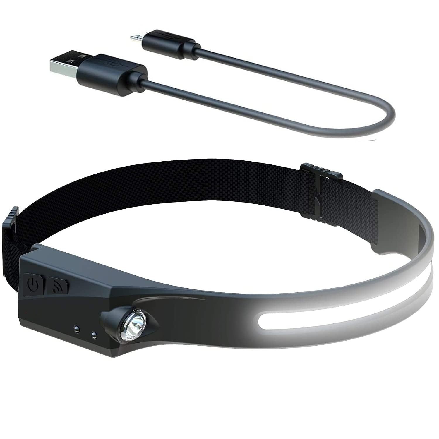 MONK FOREST Rechargeable LED Headlamp 350 Lumens, 230° Induction, Weatherproof, Lightweight Headlight for Running, Camping - Sensor Outdoor Headlamp (B0CL9CWFHW) Amazon Price History, Amazon Price Tracker