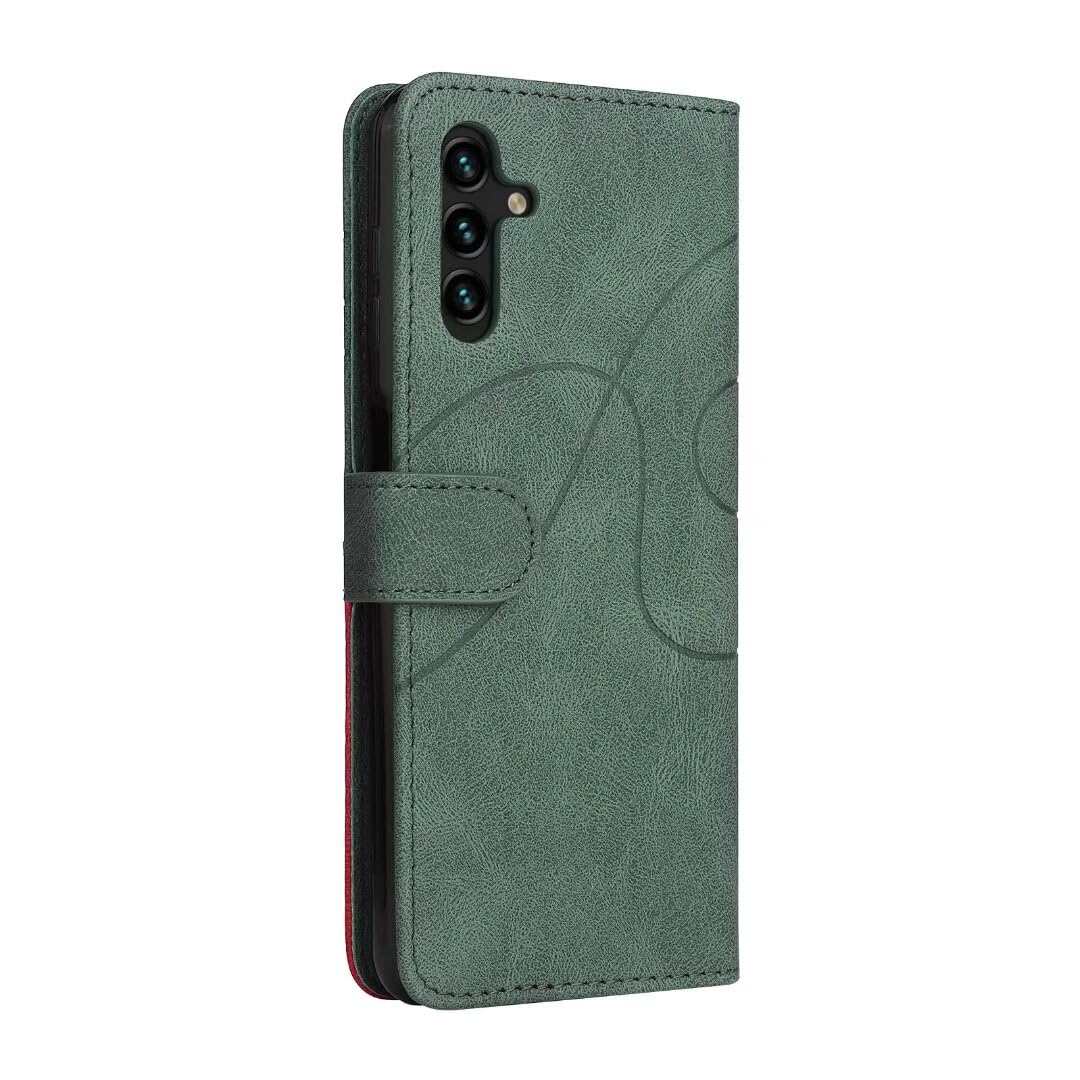 Lvnarery For Honor 200 Case Protective Geometric Wallet Phone Case PU Leather Cover with Magnetic Closure Kickstand Bookstyle Folding Stand Silicone Bumper Card Holder purple - Image 2