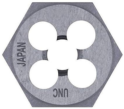 Century Drill and Tool 97614 High Carbon Steel Metric Hexagon Die, 10.0 by 1.25