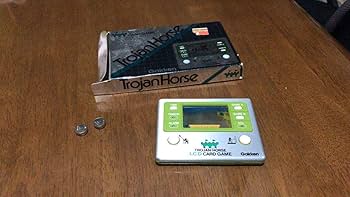 Gakken TROJAN HORSE LCD CARD GAME トロイの木馬 Amazon.co.jp: レトロ 学研 トロイの木馬 もくば Gakken LCD