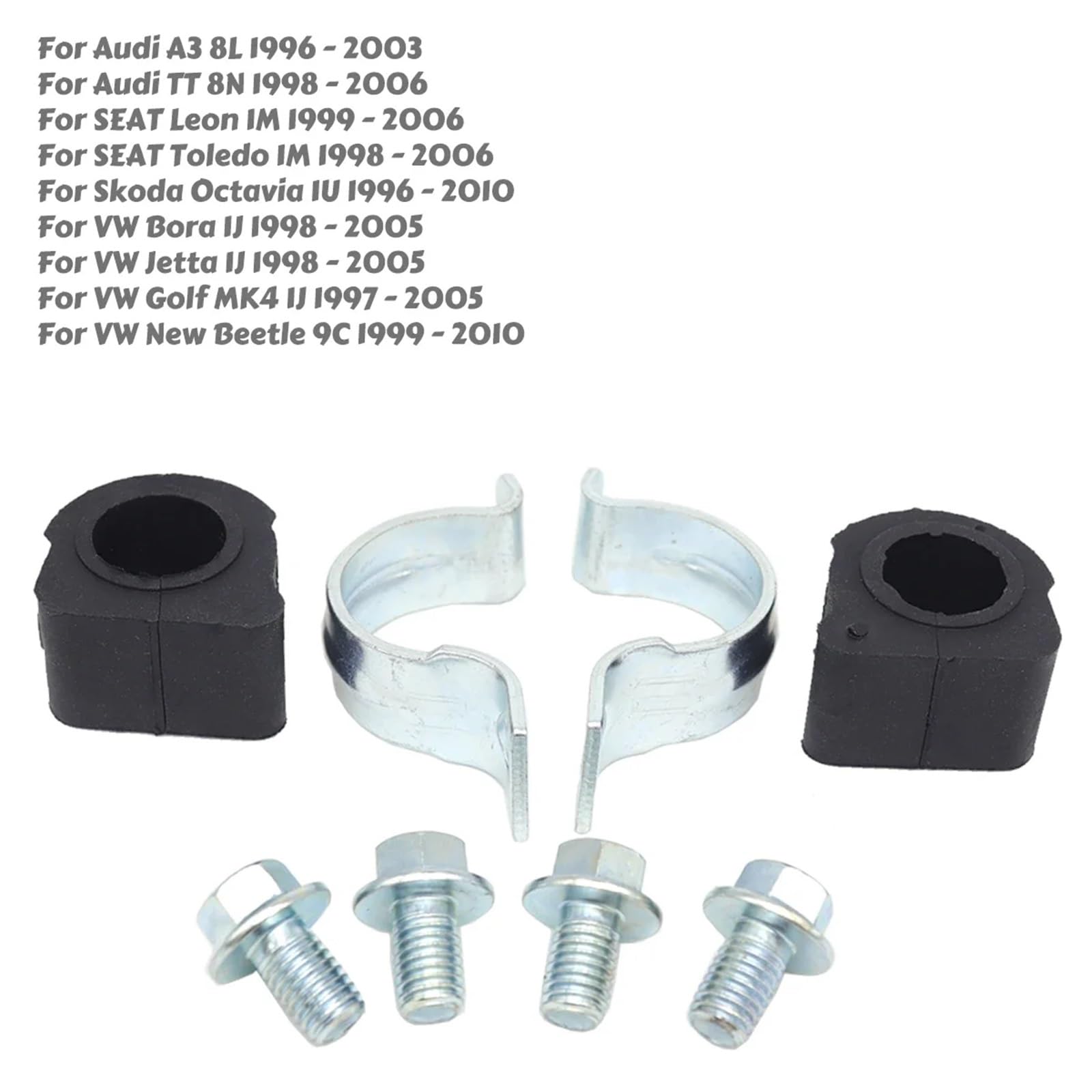 Stabilizatory Poprzeczne Pasuje do SEAT Leon 1M | Stabilizator osi przedniej stabilizator 21MM tuleja zaciskowa śruba wspornikowa 1999-2000 2003 2005 2006