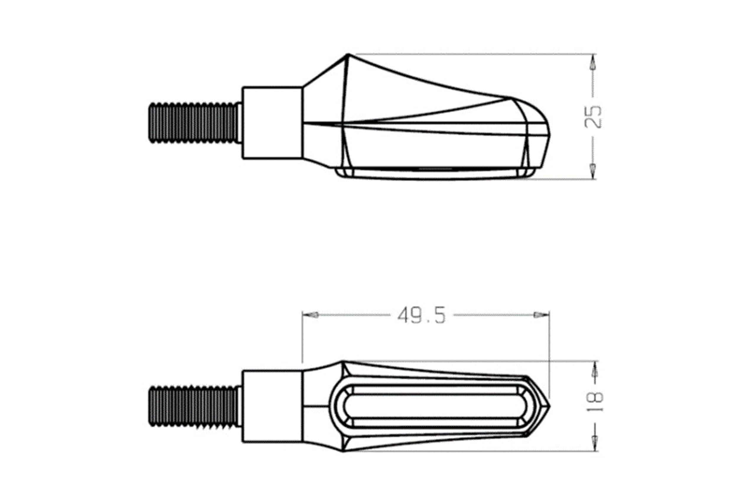 Puig 9084N Intermitentes LED homologados, Negro