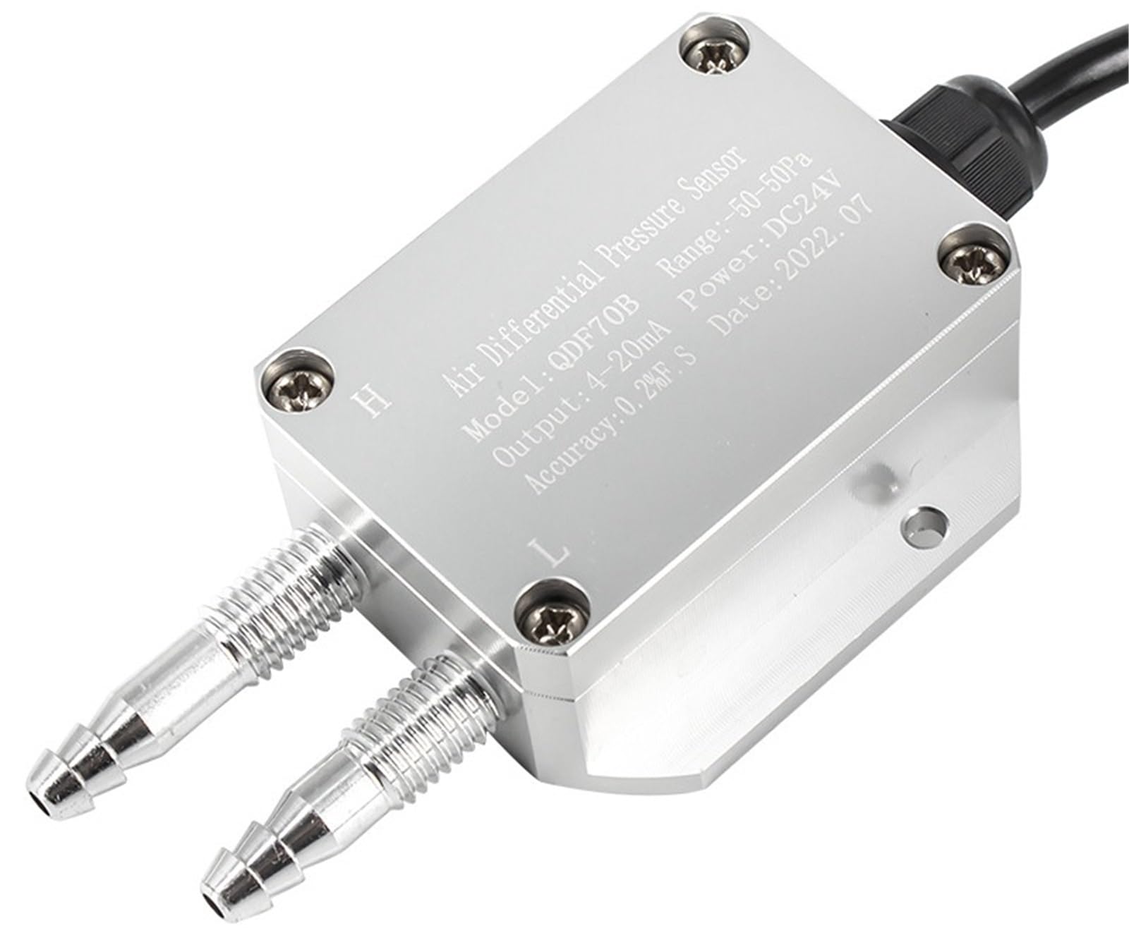 0-1KPa 0-2KPa 0-5KPa 0-8KPa 0-10KPa Trasmettitore di pressione dell'aria eolica 4-20mA RS485 0-10V 0-5V Sensore di pressione differenziale in uscita(0-10V output,0-1.6Mpa)