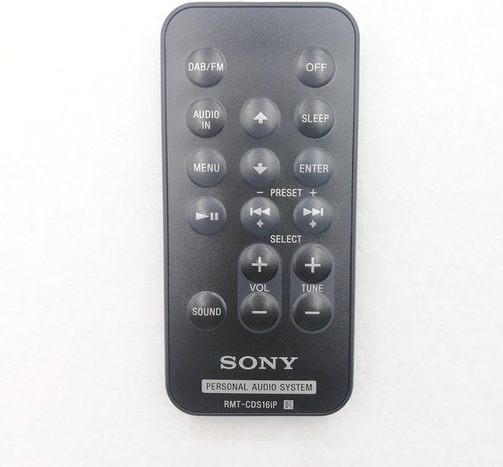 Original remote control RMT-CCS15IP for Sony CF-CS15iP ICF-CS15IPBLKN ICF-CS15iPN ICF-CS15IPSILN personal audio docking system