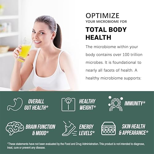 Miniatura 5 de Complejo probiótico líquido 3 en 1 con prebióticos, probióticos y postbióticos, cuenta con 10 cepas clínicas + 18 hierbas fermentadas orgánicas,